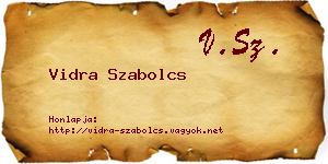 Vidra Szabolcs névjegykártya